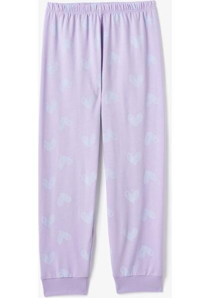 Lila Kız Çocuk Kuromi Uzun Kollu Pijama Takımı modelleri