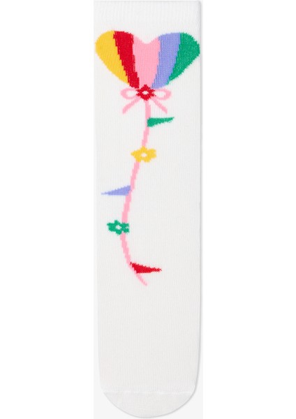 Marshmallow Kız Çocuk Magician Girl Kalp Desenli Pantolon Çorabı