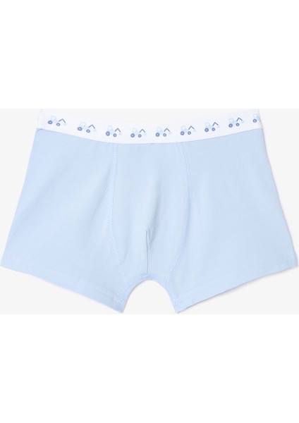 Erkek Çocuk Araba Desenli Normal Bel Pamuklu 2'li Boxer modelleri