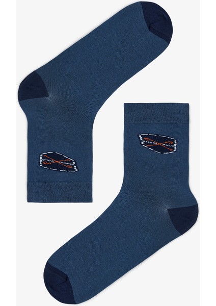 Çok Renkli Erkek Shield Çizgili 3'lü Soket Çorap modelleri