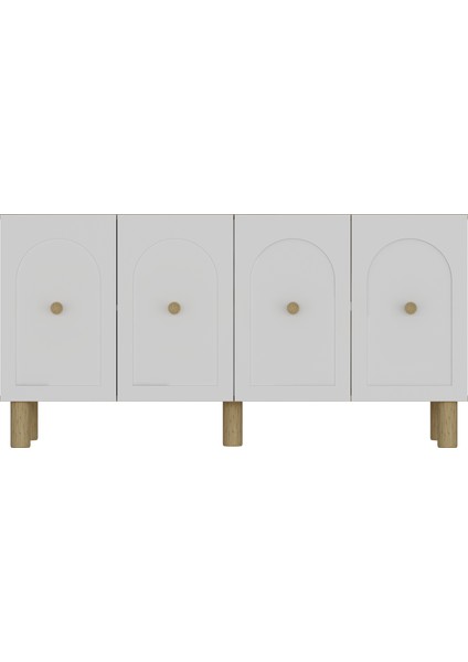 KA1505DB-ELLE Bohem Konsol ,tv Sehpası ,çok Amaçlı Dolap ,kahve Köşesi 150CM Safirmeşe-Beyaz indirimleri