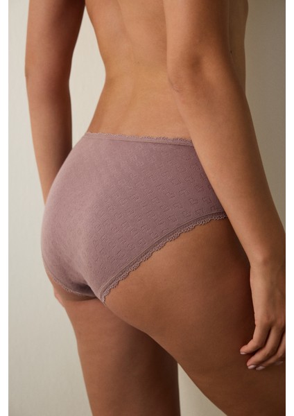 Açık Kahverengi Pointel Düşük Bel Hipster Külot fiyatları