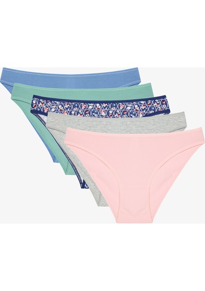 Antique Garden Çiçekli Normal Bel 5'li Slip Külot fiyatları