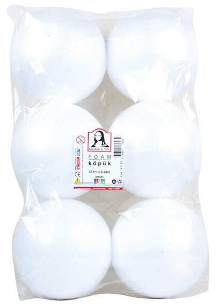 Köpük 12 cm 6'lı Poşet