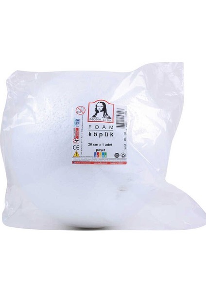 Köpük 20 cm 1'lı Poşet