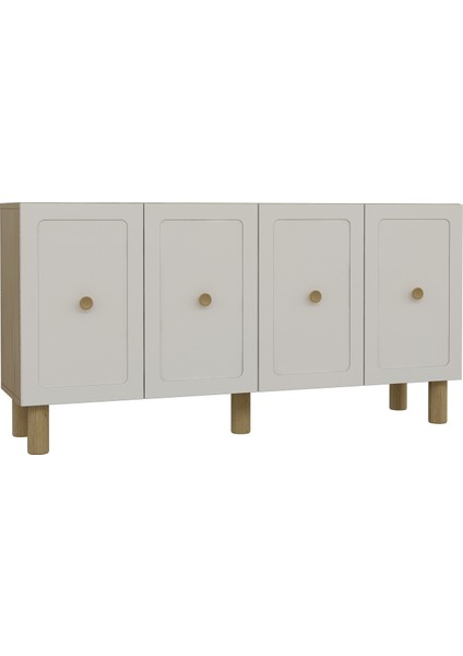 KA1506DB- Salda Bohem Konsol , Tv Sehpası , Çok Amaçlı Dolap , Kahve Köşesi 150CM Safirmeşe-Beyaz fırsatları