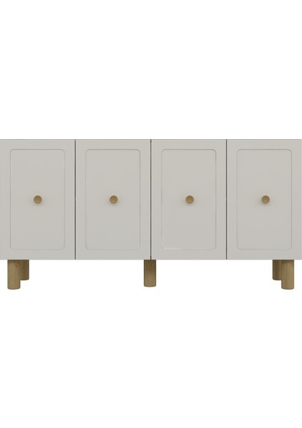 KA1506DB- Salda Bohem Konsol , Tv Sehpası , Çok Amaçlı Dolap , Kahve Köşesi 150CM Safirmeşe-Beyaz indirimleri