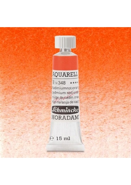 Horadam Aquarell Tube 15ML Seri 3 Cadmium Red Orange 348