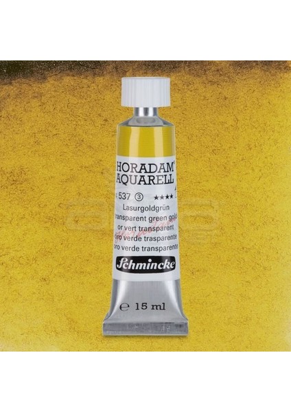Horadam Aquarell Tube 15ML Seri 3 Transparent Green Gold 537