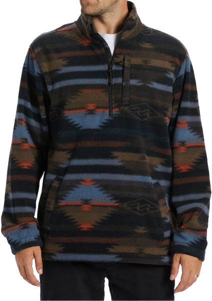 Boundary Mock Neck Erkek Siyah Polar