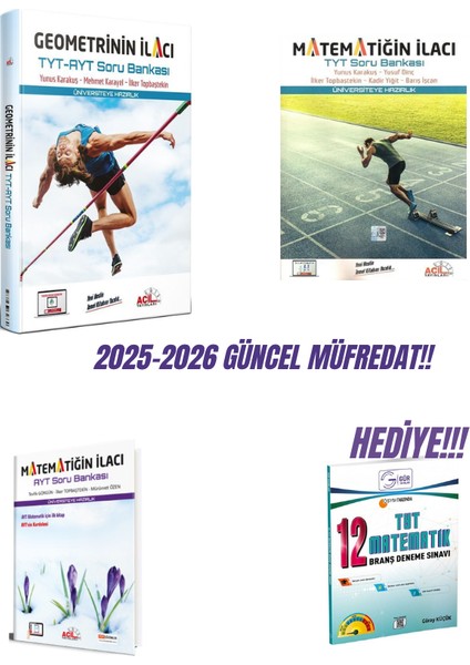 Acil Matematik Başlangıç Seti+Gür Tyt 12 Matematik Deneme Hediyeli!!!