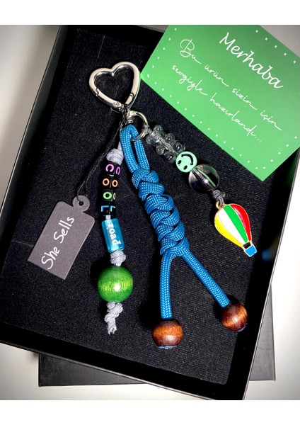Gençler Için Trend Paracord Charm–okul Çantası Aksesuarı Jelibon Ayıcık Emoji Detaylı