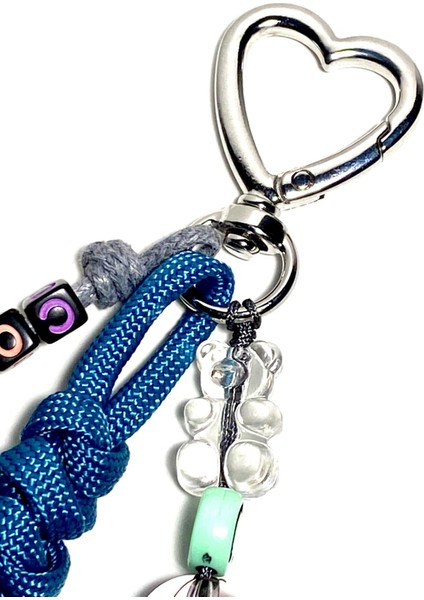Gençler Için Trend Paracord Charm–okul Çantası Aksesuarı Jelibon Ayıcık Emoji Detaylı
