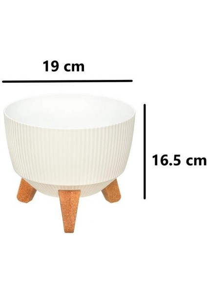 ELF-494 Dekoratif Ayaklı Nostalji Saksı 2.8 Lt Beyaz 5 Adet fiyatları