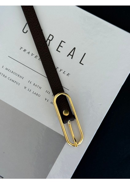 Gold Toka Detaylı Kadın Kemer modelleri