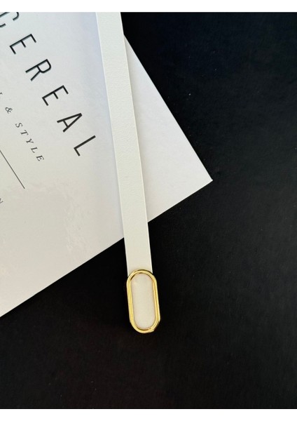 Gold Toka Detaylı Ince Kadın Kemer fiyatları