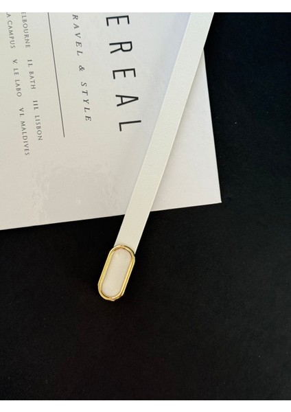 Gold Toka Detaylı Ince Kadın Kemer modelleri