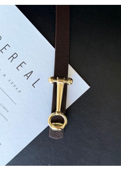 Gold Tasarım Toka Detaylı Kadın Kemer fiyatları