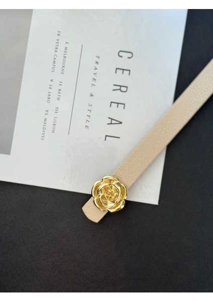 Gold Gül Tokalı Kadın Kemer