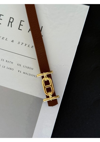 Gold Toka Detaylı Kadın Kemer modelleri