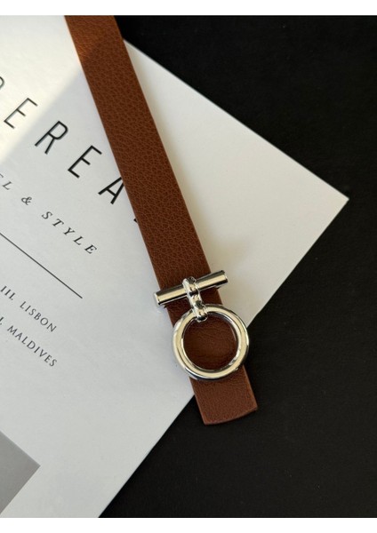 Gümüş Toka Detaylı Kadın Kemer modelleri