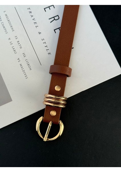 Gold Toka Detaylı Kadın Kemer modelleri