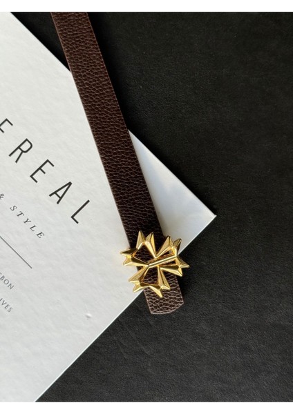 Gold Toka Detaylı Kadın Kemer modelleri