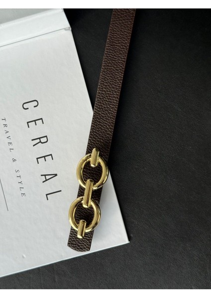 Gold Tokalı Ince Kemer