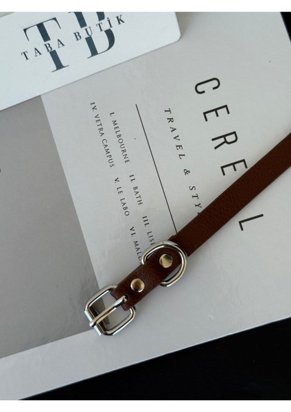 Gümüş Toka Detaylı Kadın Kemer