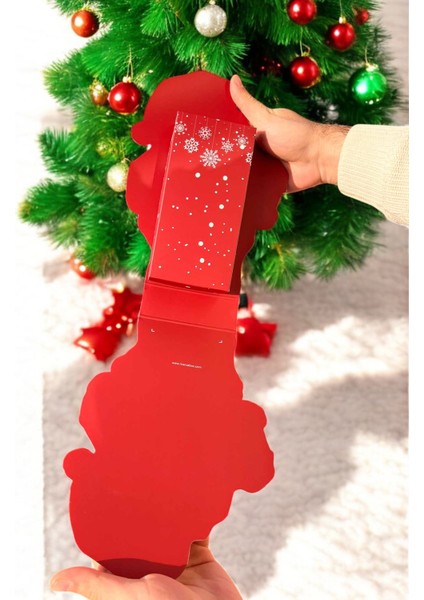 Yılbaşı Özel Tasarım Noel Baba Figürlü Hediye & Çikolata Kutusu(2 Adet) modelleri