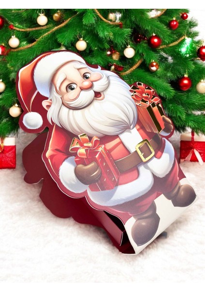 Yılbaşı Özel Tasarım Noel Baba Figürlü Hediye & Çikolata Kutusu(2 Adet) fiyatları