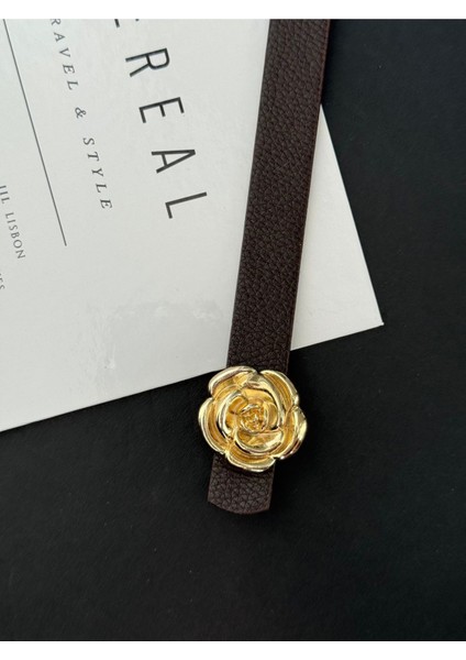 Gold Gül Tokalı Kadın Kemer modelleri