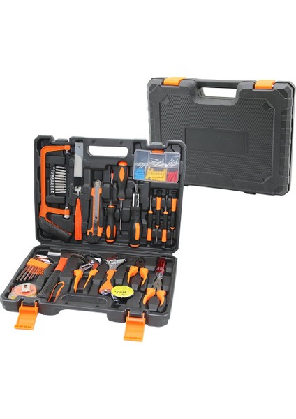 38PCS Teknik El Aletleri Usta Takım Sett.vida-Pense-Djt.k.kalem-Alyan-Çekiç-Bits Uç-Fener-Metre-M.bıçak (4172)