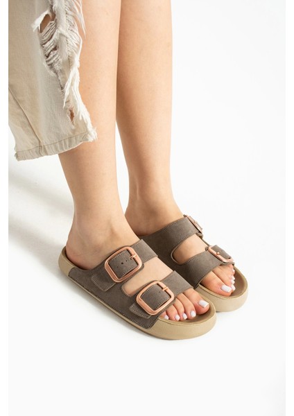 Lena Vizon Kadın Terlik – Ortopedik, Hafif, Kaymaz Taban