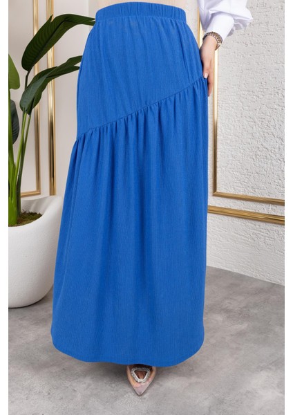 Beli Lastikli Büzgülü ETEK-5026 Saks Mavisi modelleri