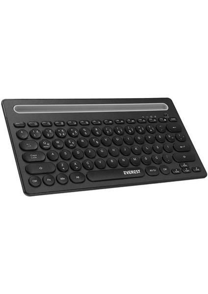 KB-BT84 Siyah/gri Bluetooth Ultra Ince+Şarjlı Q Mac/win/android/ıos Uyumlu Kablosuz Klavye