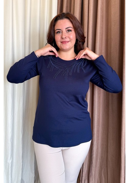 Kadın Taşlı Nakışlı Bluz 12