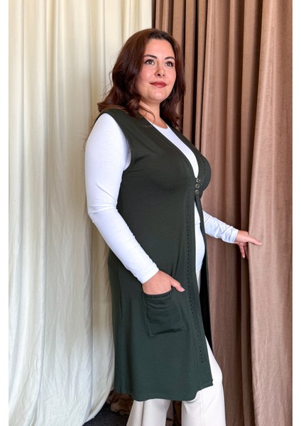 Kadın Uzun Yelek 504 modelleri