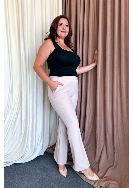 Kadın Ispanyol Paça Pantolon 168 modelleri