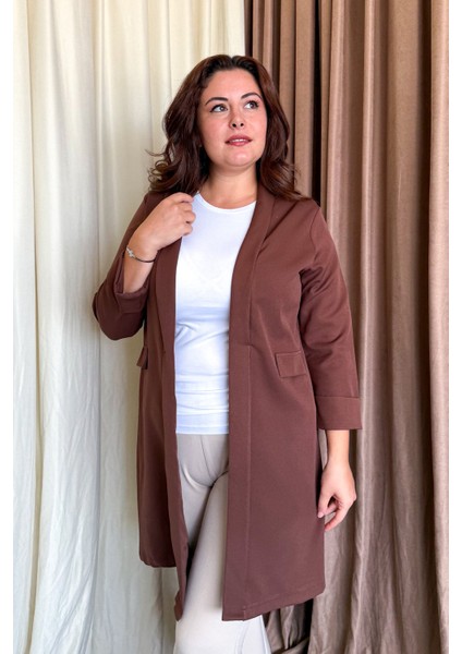 Kadın Büyük Beden Uzun Ceket 2335 indirimleri