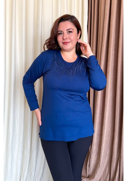 Kadın Taşlı Nakışlı Bluz 12