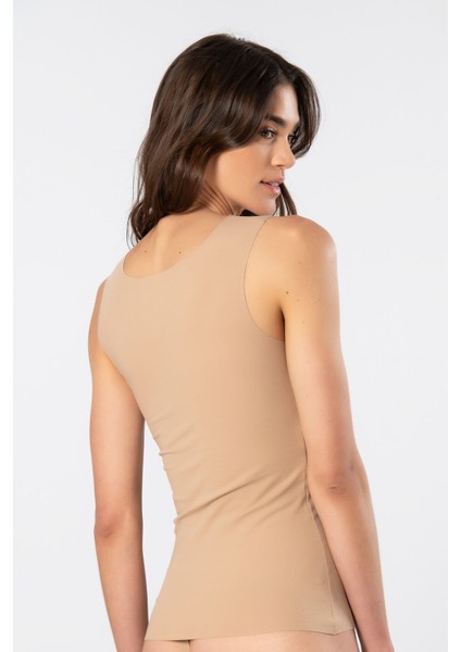 Kadın Lazer Kesim Pamuklu Atlet 906/CAPPUCCINO fırsatları