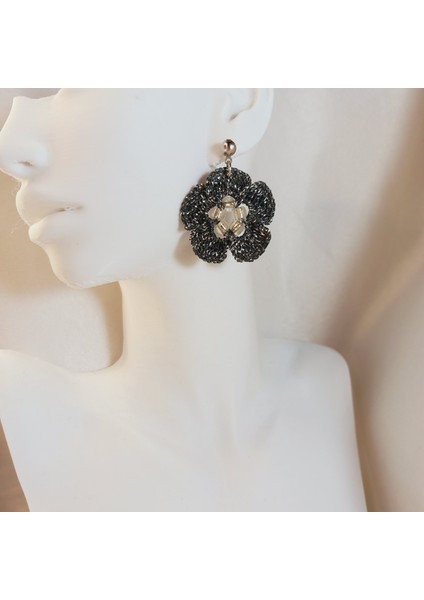 Bohem Tarz El Yapımı Örgü Çiçek Küpe | Günlük ve Özel Gün Kullanımı Için | Bohem Tarz Çiçek Küpe | El Yapımı, Hafif, Zarif ve Antialerjik Tasarım | Bohem ve Vintage Stil Kadın Takı fırsatları