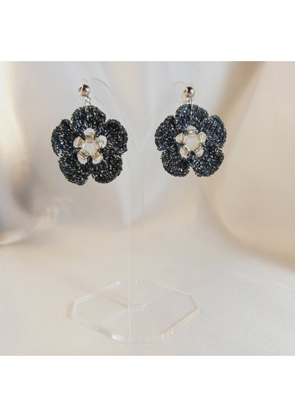 Bohem Tarz El Yapımı Örgü Çiçek Küpe | Günlük ve Özel Gün Kullanımı Için | Bohem Tarz Çiçek Küpe | El Yapımı, Hafif, Zarif ve Antialerjik Tasarım | Bohem ve Vintage Stil Kadın Takı indirimleri