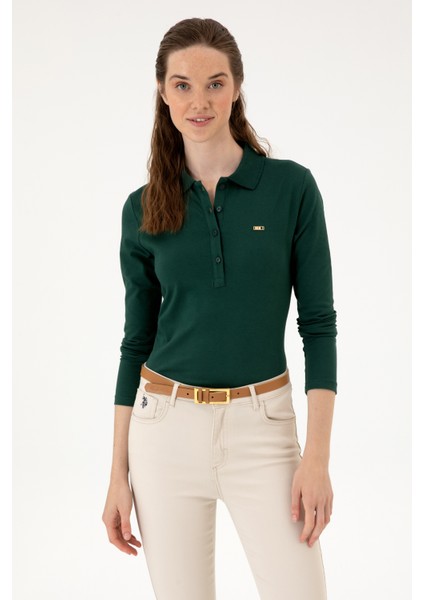 Kadın Koyu Yeşil Sweatshirt 50313593-VR079 modelleri