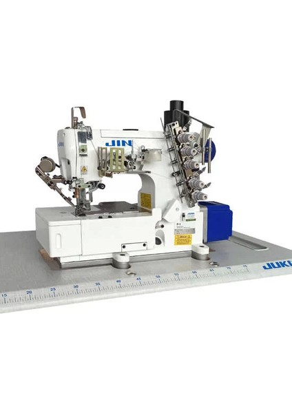 F1F-U356/SN Direct Drive, Karyokalı Manyetik Iplik Kesmeli ve Ayak Kaldırmalı Elektronik Düz Yataklı Reçme Makinası