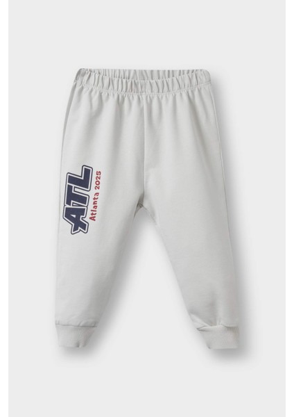 Erkek Bebek 2'li Takım Okul Baskılı Sweatshirt Eşofman Altı F3301A525AU fiyatları