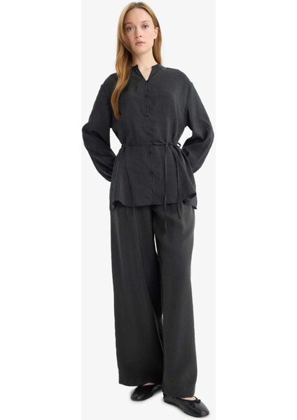 Wide Leg Geniş Paça Modal Pantolon F5246AX25AU modelleri