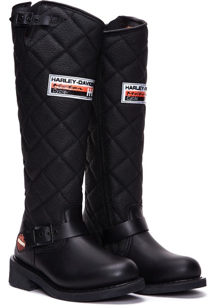 Kadın Siyah Laconia Hi Fermuarlı Deri Çizme 025G100074 indirimleri