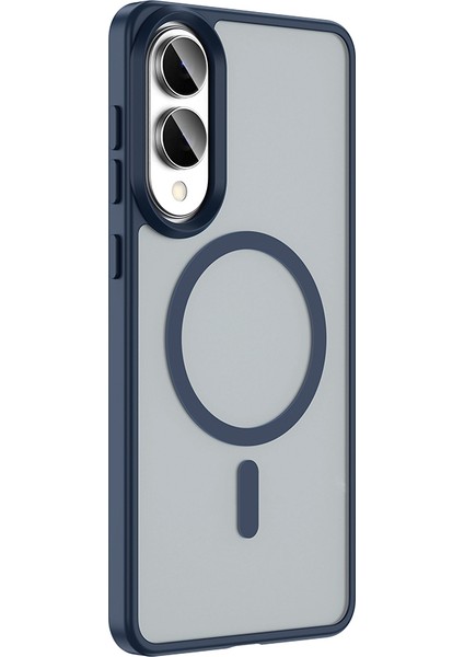 Galaxy S25 Edge Kılıf M-Safe Şarj Özellikli Mat Arka Yüzey Piar Sio Kapak - Siyah